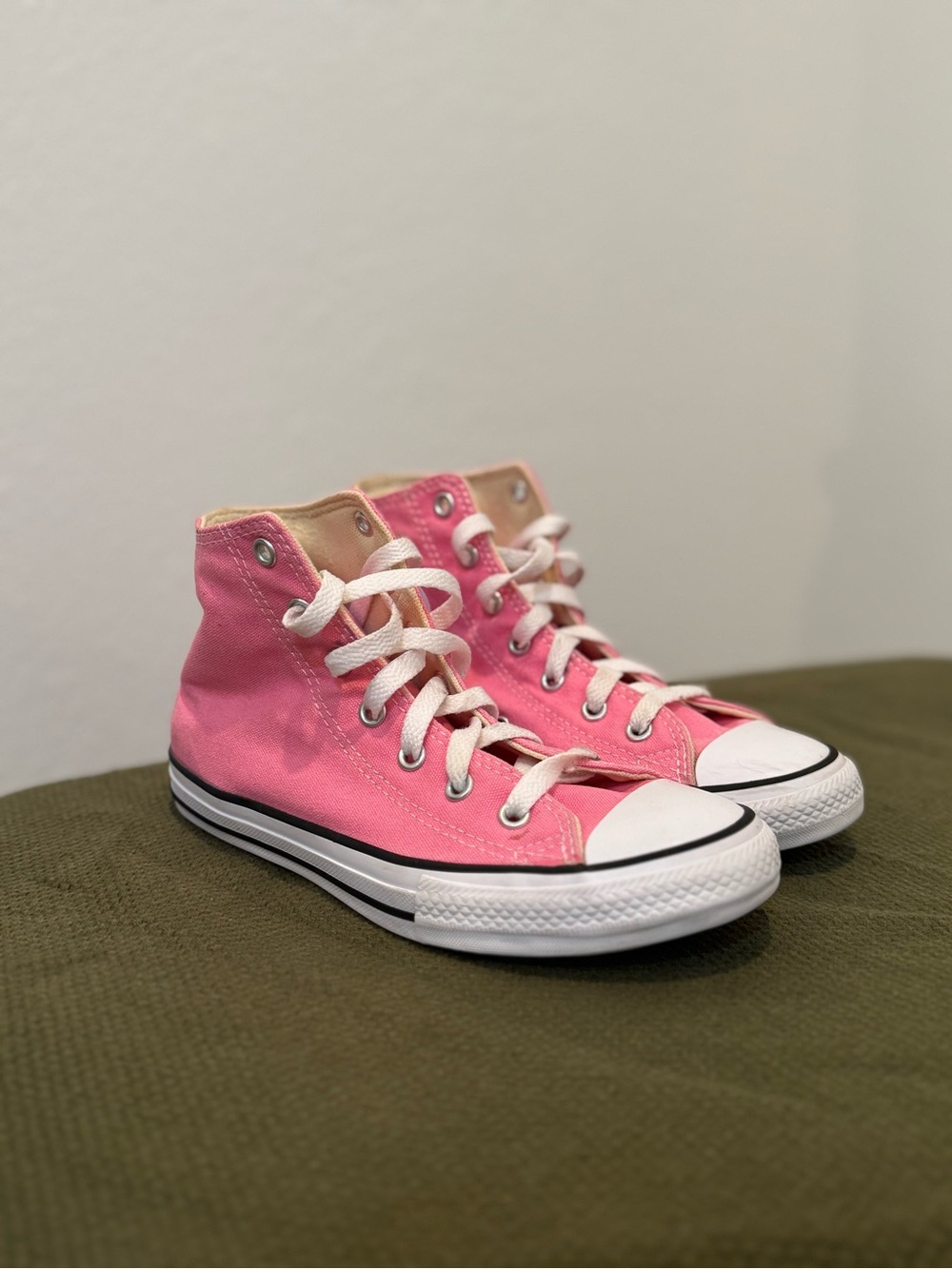 Converse Kids High-Top Canvas Sneakers in Pink